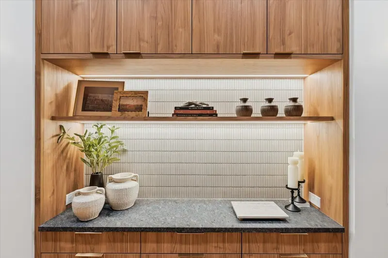 Model Unit 209 · Mid-Century Modern finish