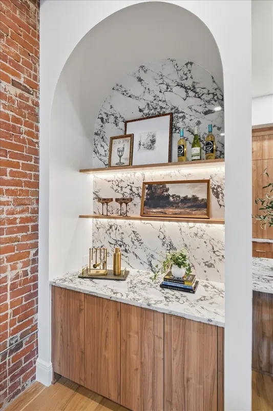 Model Unit 209 · Mid-Century Modern finish